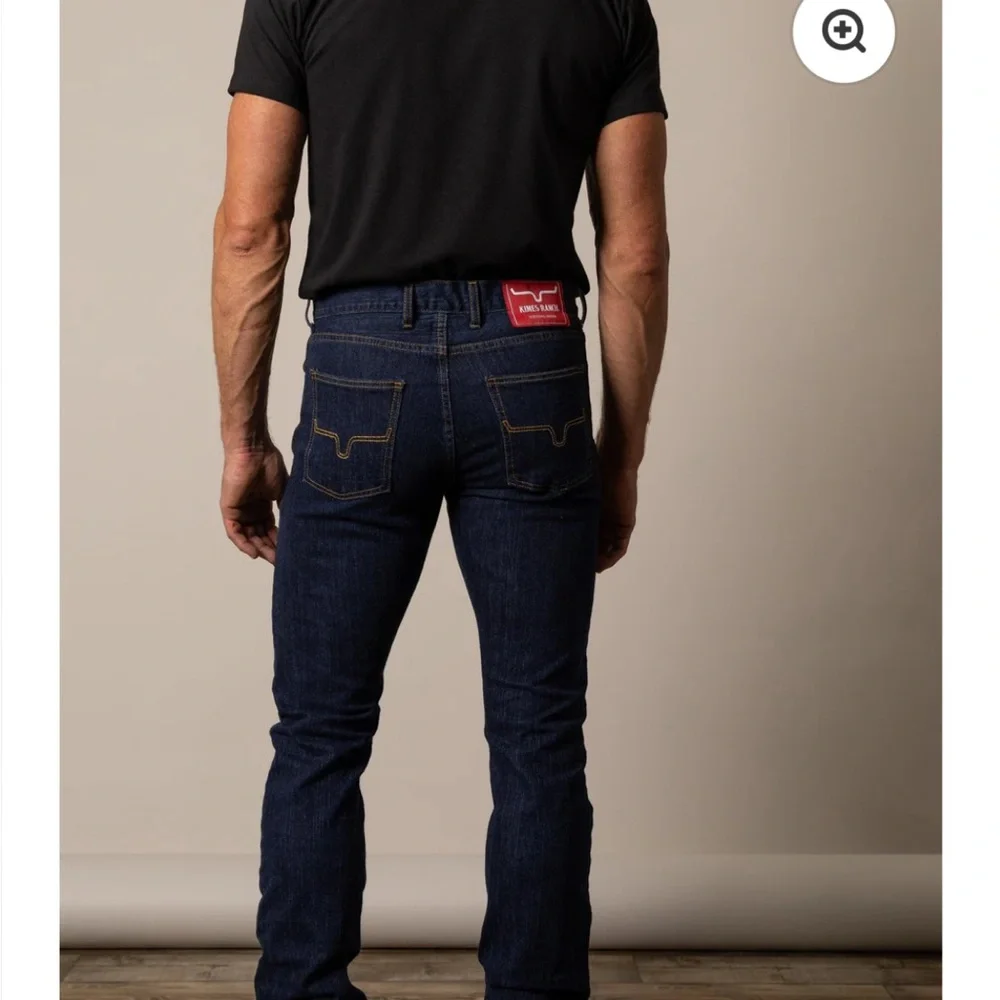 Kimes Ranch Men's Deep Blue Slim Jeans - Picture 11 of 15